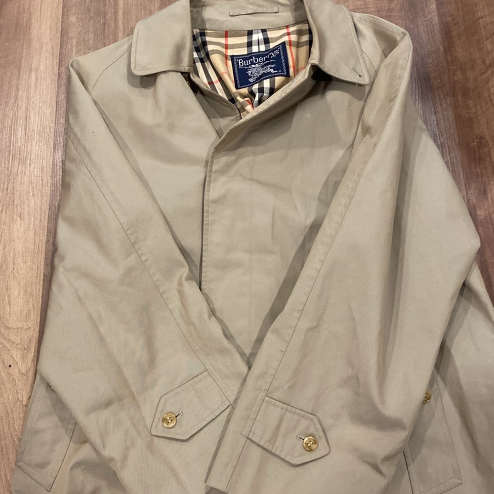 Authentic Mens Burberry’s  car coat - Picture 3 of 6
